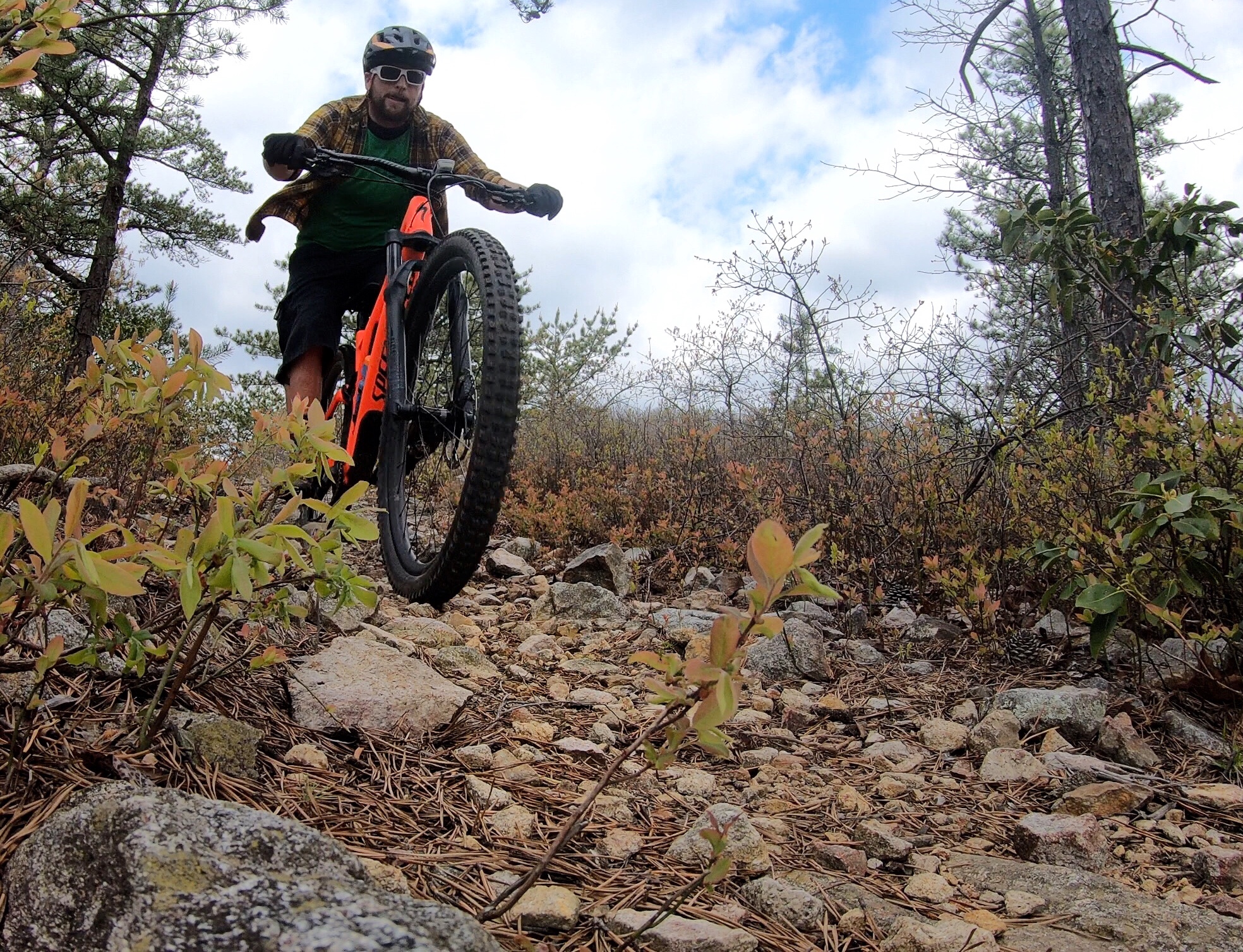 Rippin' that singletrack